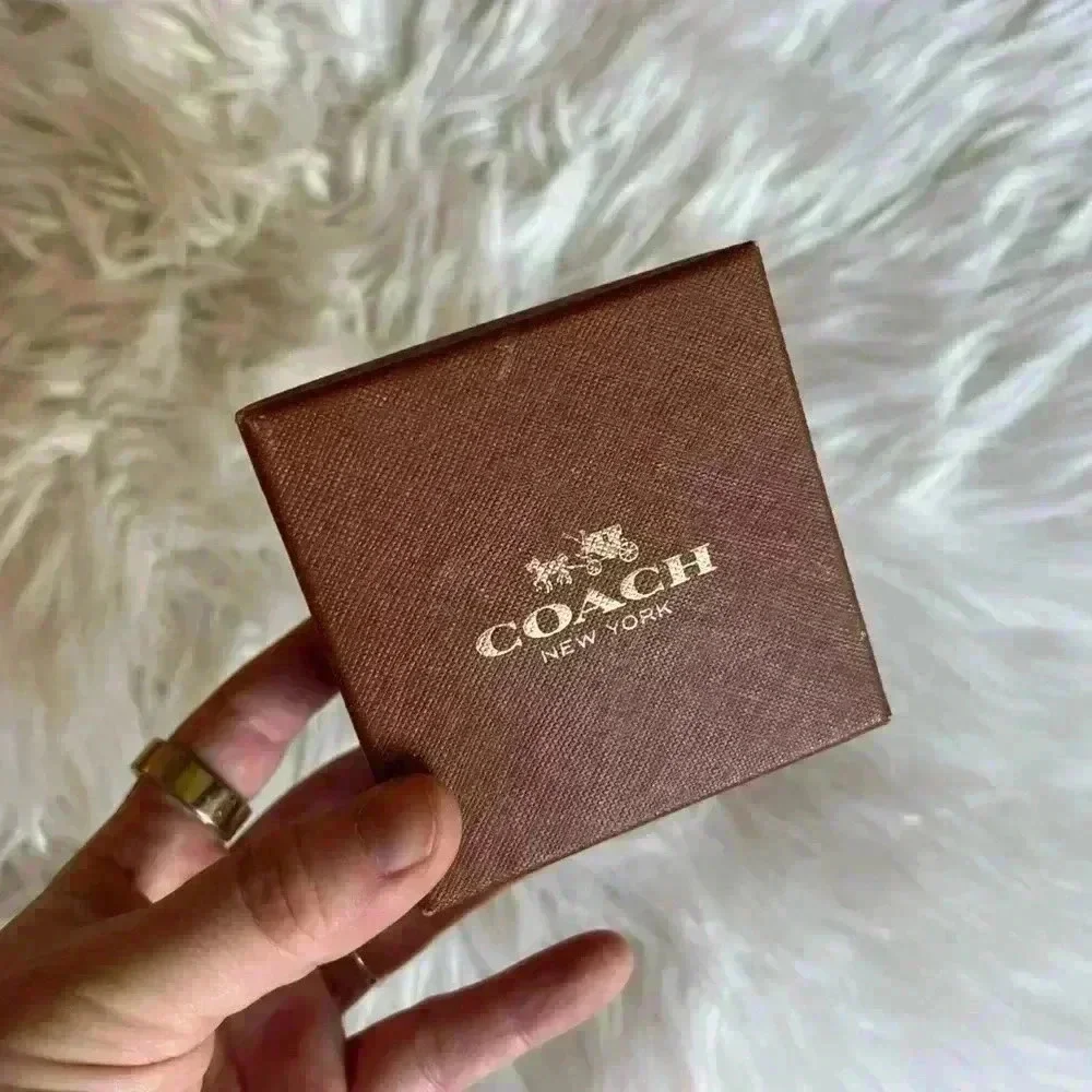 COACH BROWN WATCH GIFT BOX WITH WARRANTY/MANUAL BOOKLET